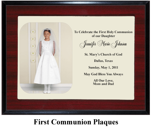 first communion plaque