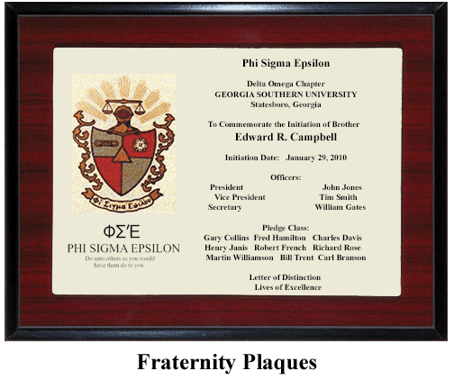 Fraternity symbol plaque