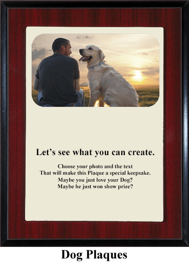 dog memorial plaque